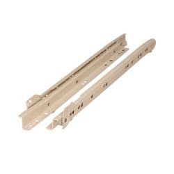 1 Pair 400mm/16" Strong Steel Self Closing Bottom Fix Kitchen Drawer Runners