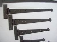1 pair BLACKSMITH HAND FORGED CAST IRON BEESWAX DOOR CANET GATE TEE T HINGES