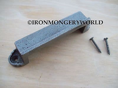 1 x CAST IRON ANTIQUE VINTAGE OLD RIM LOCK LATCH KEEP STRIKER PLATE ReEdit Production