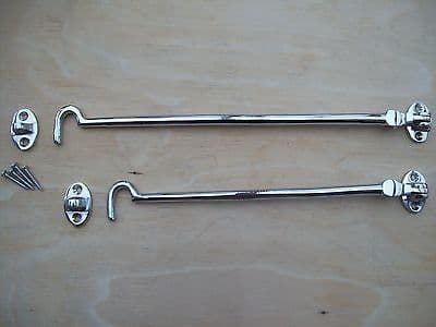 10" & 12" HIGH QUALITY SOLID POLISHED CHROME CAN HOOKS