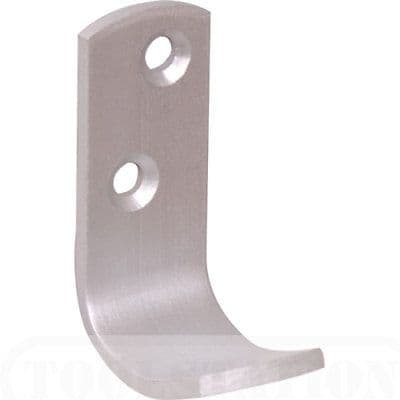 10 ALUMINIUM SINGLE COAT ROBE HOOK HANGER 2"+SCREWS