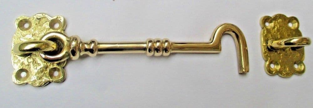 10" Decorative Can Hook Polished Brass