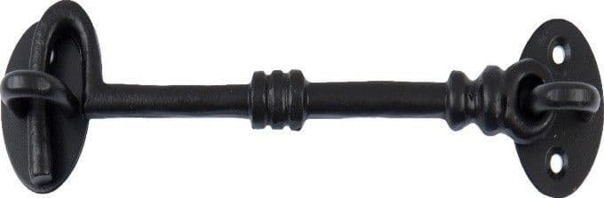 10" Knotted Cast Iron Can Hook Black Antique