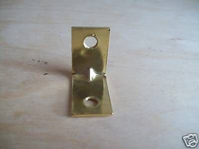 10 X 25mm 1" Corner Angle Corner Brace Brass Plated New