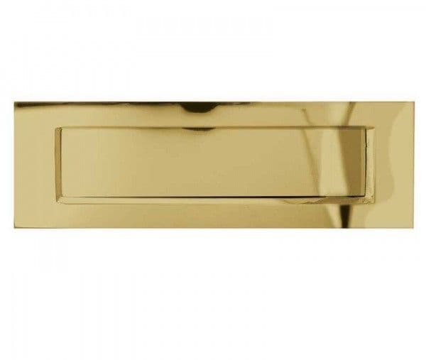 10 X 3" Plain Letter Plate Polished Brass