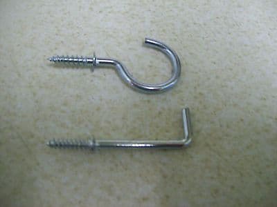 10 X 30MM SILVER CUP MUG SQUARE SHOULDERED DRESSER KITCHEN L HOOKS