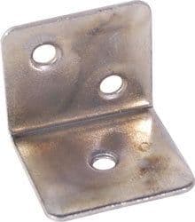 10 X Angle Bracket Zinc Plated 28 Mm X 25 Mm