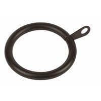 10 X Black Metal Curtain Cafe Rod Pole Rings