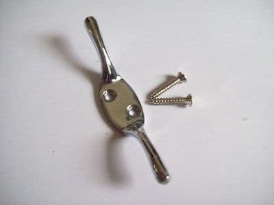 10 X Cleat Hook Roman Blind Cord Hook Chrome 3"/75mm