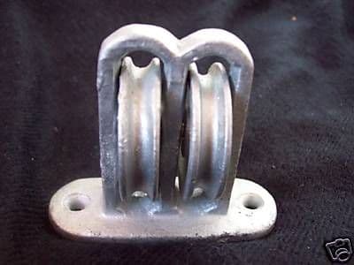 10 X Heavy Double Upright Pulley Smeltar Galvanised New