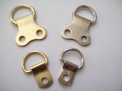 10 X PICTURE FRAME HANGING D-RINGS FRAMES HANGER HOOKS