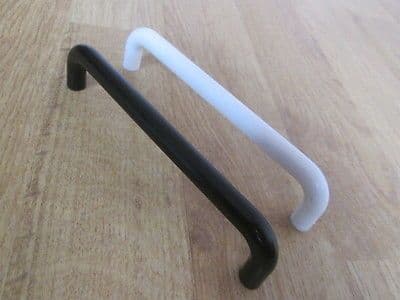10 X PLASTIC CANET DOOR CUPBOARD DRAWER WARDROBE KITCHEN D PULL HANDLES