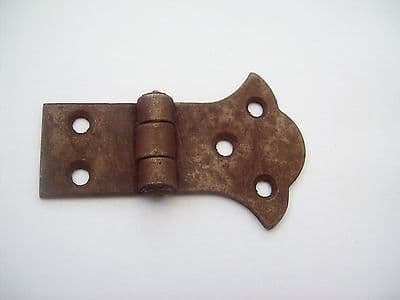 10 X RUSTIC AGED ANTIQUE UNEQUAL COUNTER BUTTERFLY CANET CUPBOARD BUTT HINGES