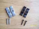 100 X GALVANISED/ BLACK TURN BUTTON/GRANNY CATCH 2"