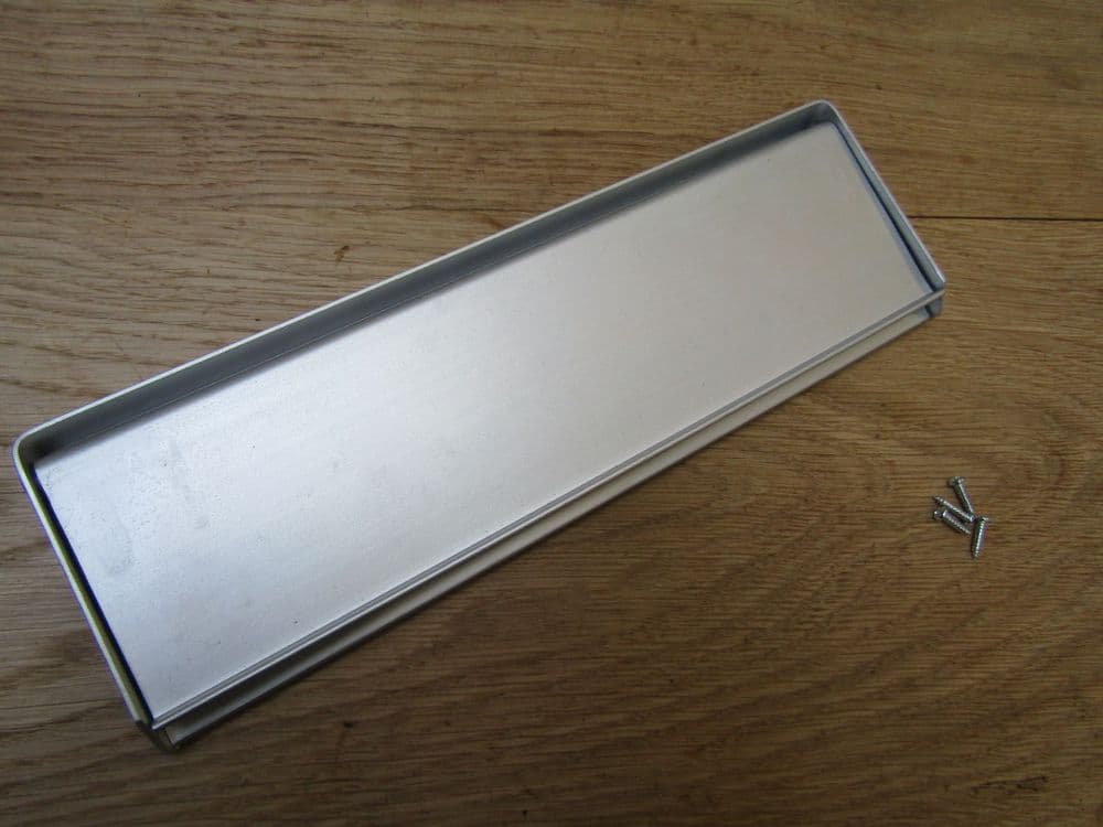 12" Face Fix Letter Plate Satin Aluminium