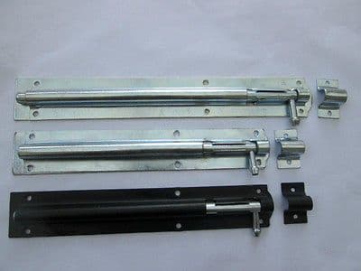 12" or 10" garden gate shed Garage sliding door tower bolt