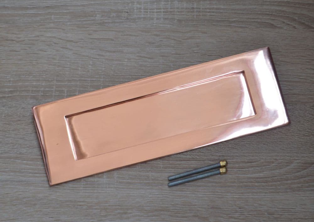 12" Plain Letter Plate Polished Copper/ Rose Gold