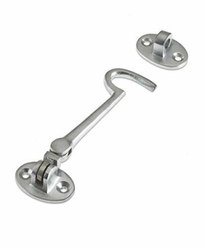 12" Plain Satin Chrome Can Hook