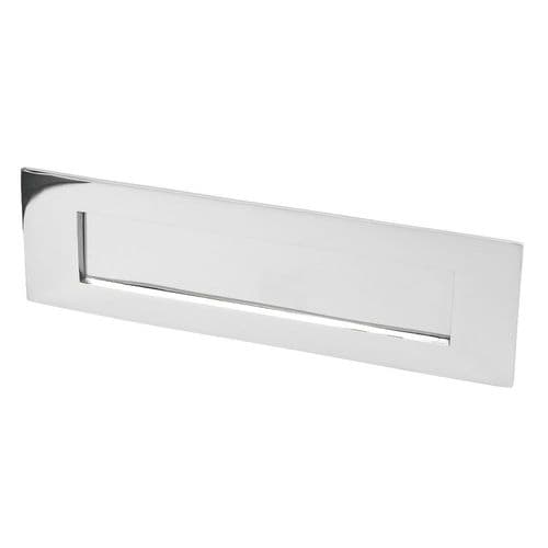 14" Plain Letter Plate Polished Chrome