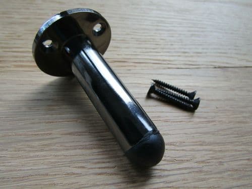 2.5'' Pipe Door Stop Polished Black Nickel