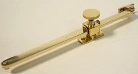 250mm/10" Polished Brass Sliding Screw Down Lock Window Casement Stay