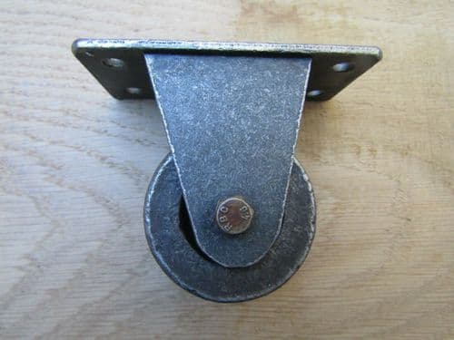 3" Fixed Castor Wheel Cast Iron