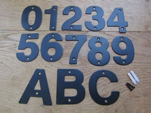 3" Matt Black Number 1