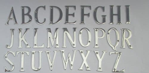 3" Polished Chrome Letter E