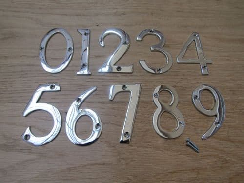 3" Polished Chrome Number 8