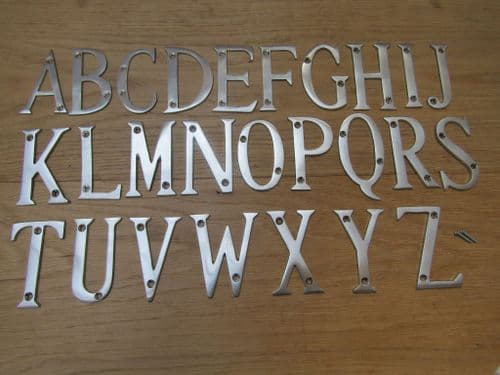 3" Satin Chrome Letter Q