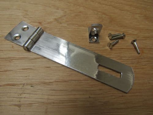 4" Chrome Hasp