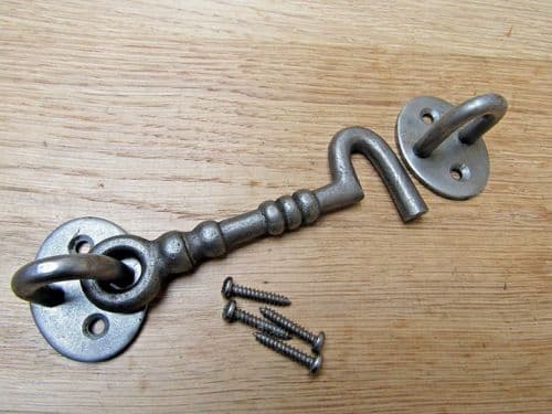 4" Knotted Cast Iron Can Hook