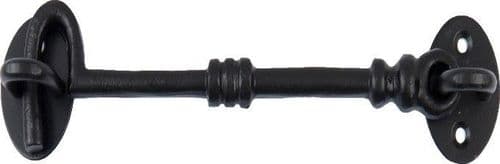 4" Knotted Cast Iron Can Hook Black Antique