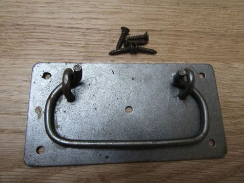 4" Small Steel Locking Handle Antique Iron