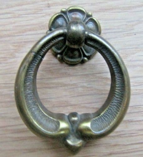 40mm Richmond Ring Pull Handle Antique Brass