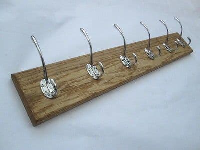 5 sizes SOLID ENGLISH OAK WOODEN HAT AND & COAT HOOKS HANGER PEGS RAIL RACK 34