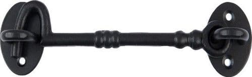 6" Knotted Cast Iron Can Hook Black Antique