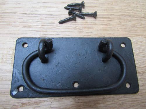 6" Steel Locking Handle Black Wax