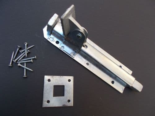 8" Garage Gate Foot Bolt Galvanised