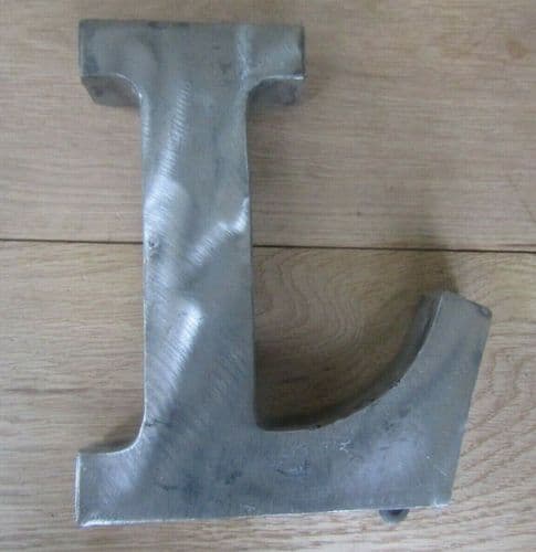 8" Large Rustic Steel Letter L