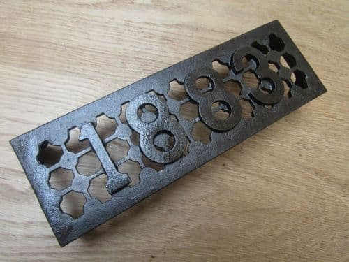 9" X 3" 1883 Air Brick Antique Iron