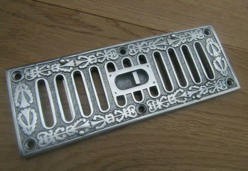 9'' X 3'' Small Chrome Ornate Vintage Sliding Vent