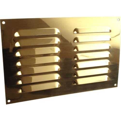 9" X 6" Louvre Air Vent Gold