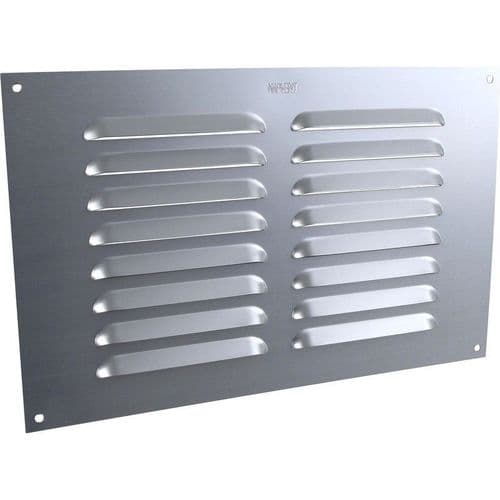 9" X 6" Louvre Air Vent Silver