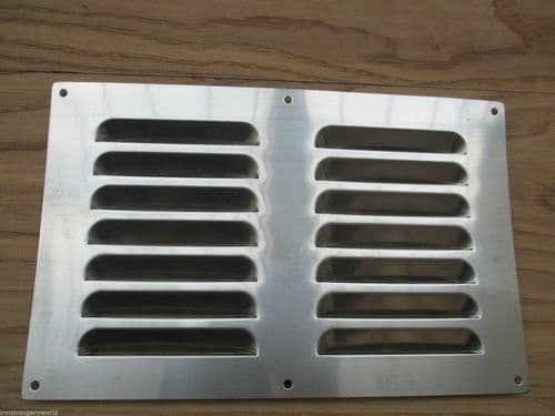9" X 6" Steel Air Vent Brushed Steel