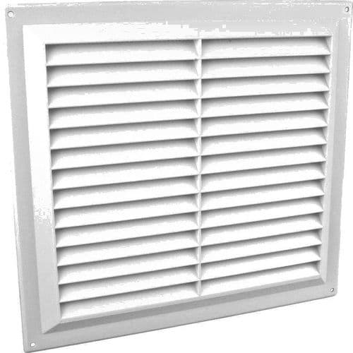 9" X 9" Louvre Air Vent White