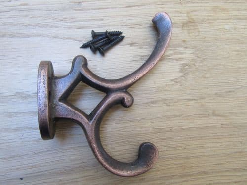 Addison Coat Hook Antique Copper