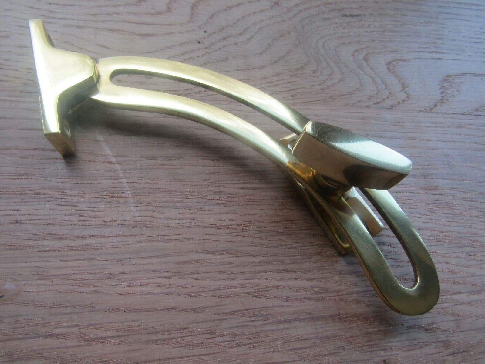 Adjustable Locking Quadrant Stay Polished Brass
