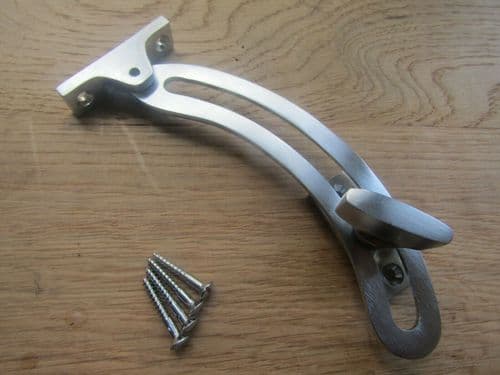 Adjustable Locking Quadrant Stay Satin Chrome