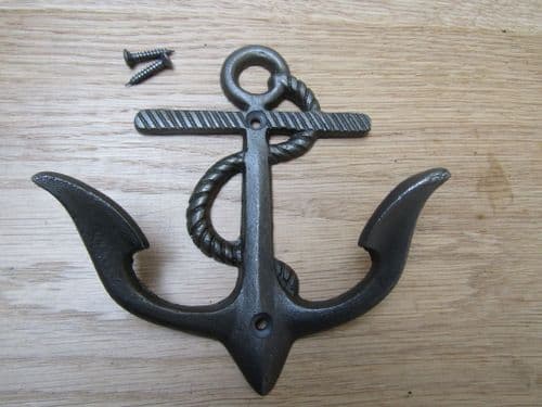 Anchor Coat Hook Antique Iron
